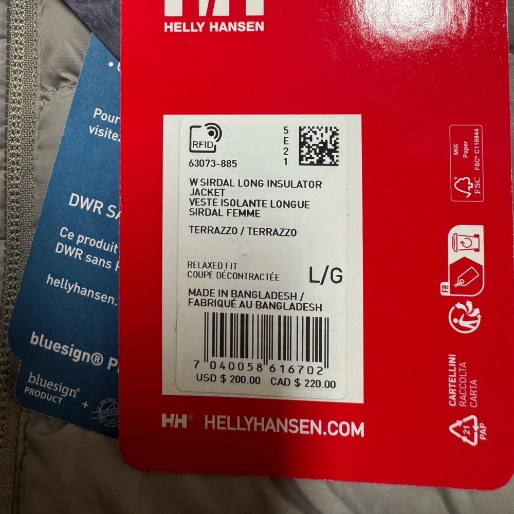 Helly Hansen Gray Puffer Jacket - Picture 3 of 13
